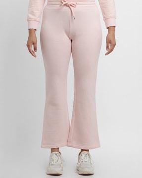 women track pants with drawstring waist