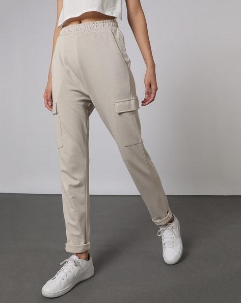 women track pants with elasticated waist