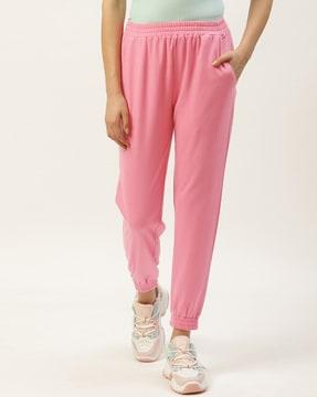 women track pants with elasticated waistband