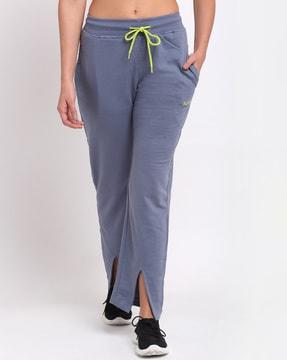 women track pants with elasticated waistband