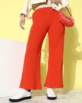 women track pants with elasticated waistband