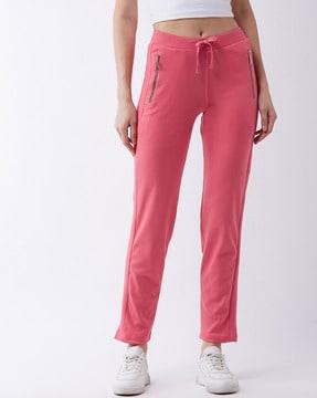 women track pants with zipper pockets