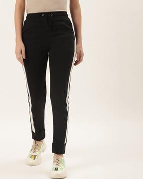 women trackpants with side taping