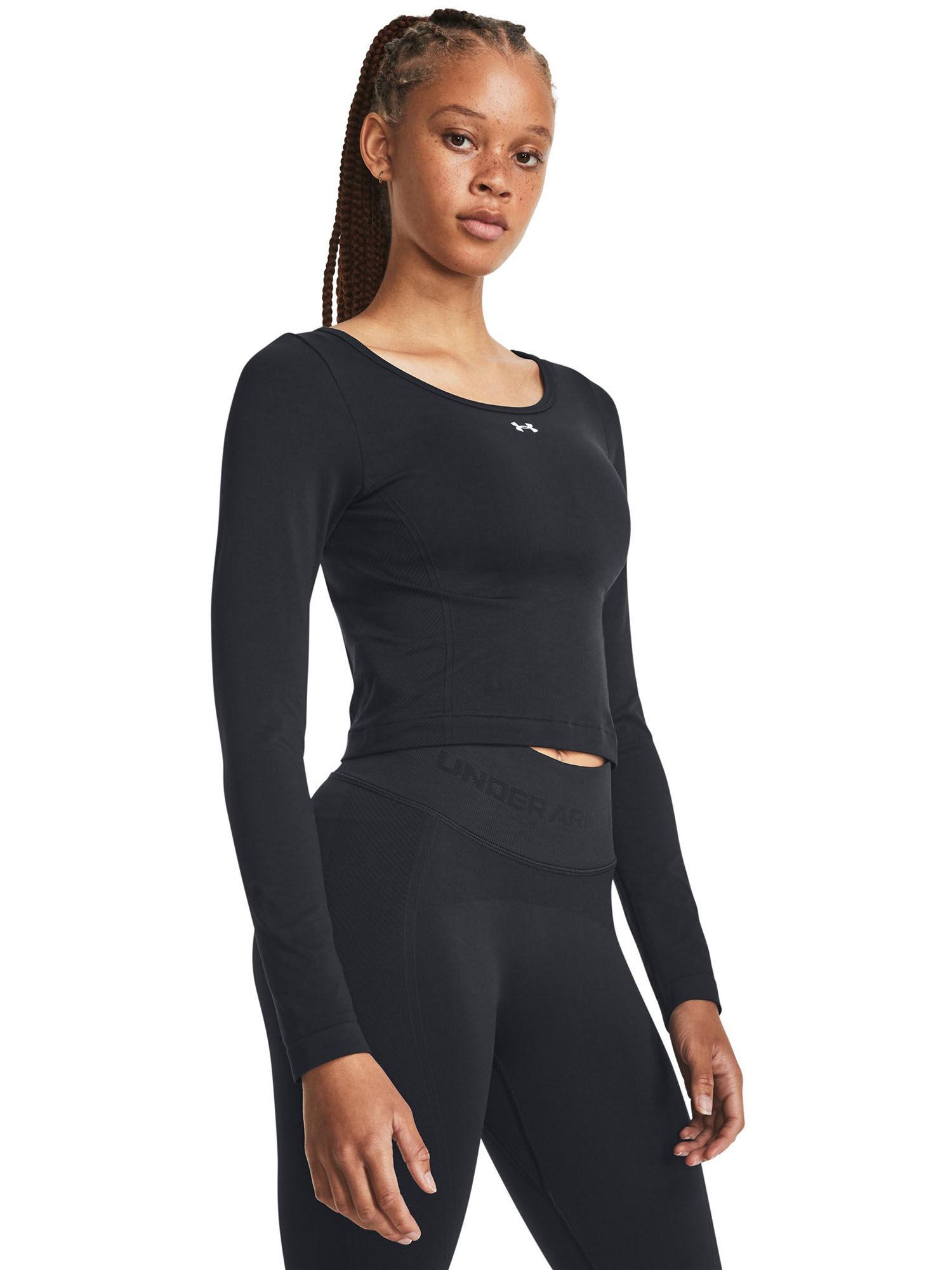 women train seamless long sleeve t-shirt - black