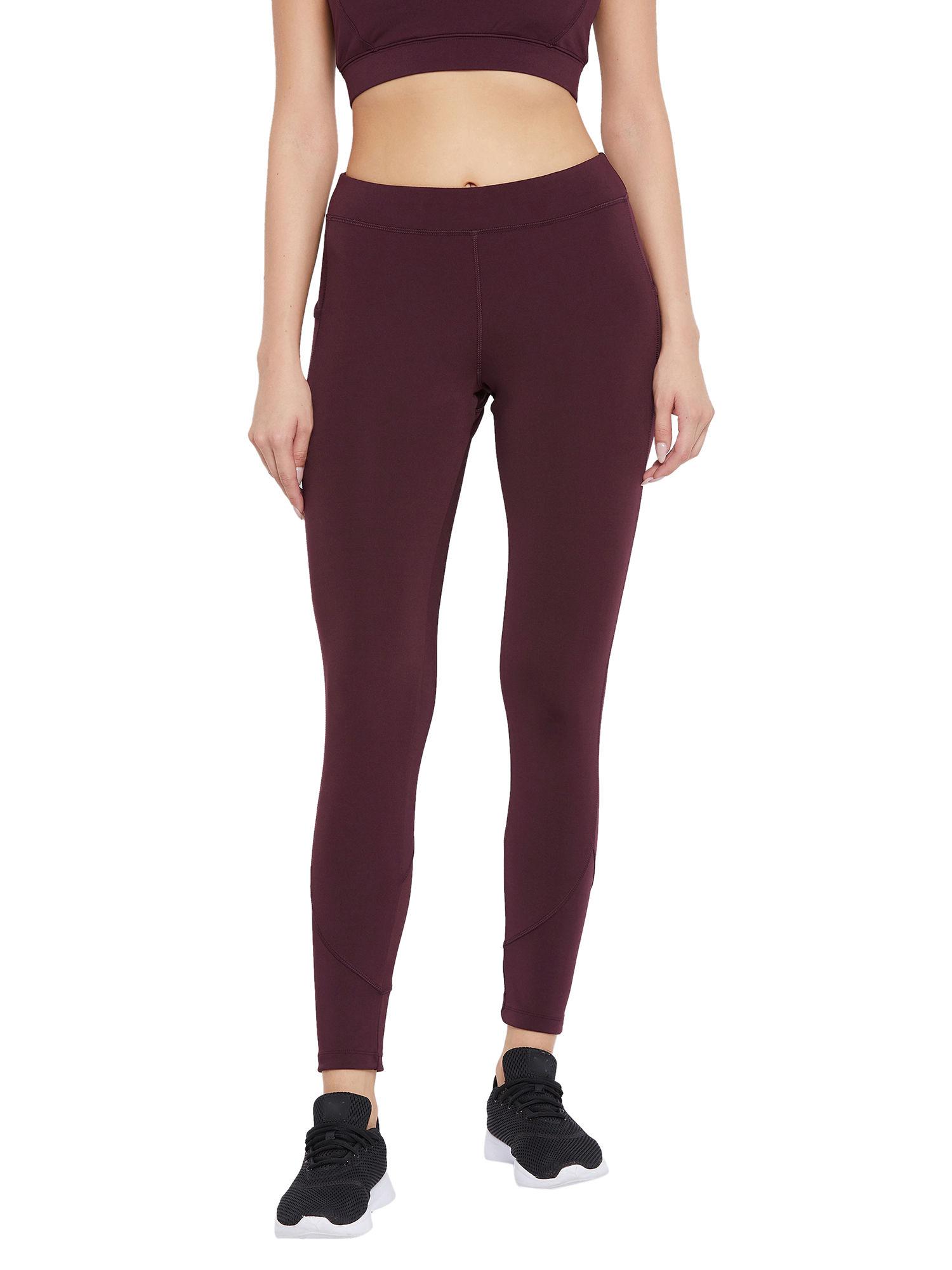 women training tights - maroon