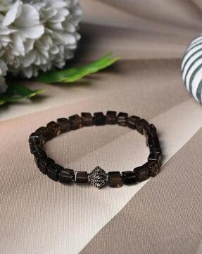 women tranquility-stone beaded stretch bracelet