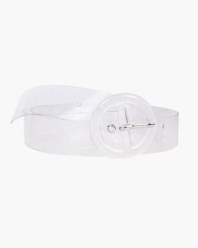 women transparent belt