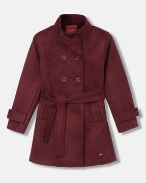 women trenches coat with button closure