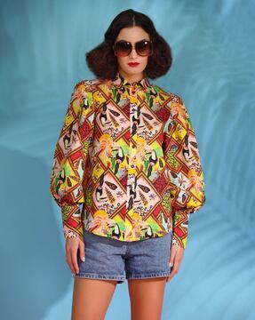 women tropicana relaxed fit shirt