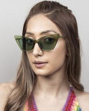 women ts-catty-grn uv-protected cat-eye sunglasses