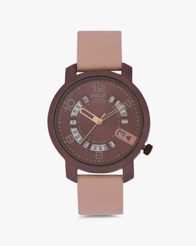 women tw032hl28 analogue watch with leather strap