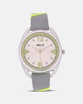 women tw043hl06 analogue watch with leather strap