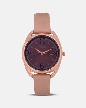 women tw043hl08 analogue watch with leather strap