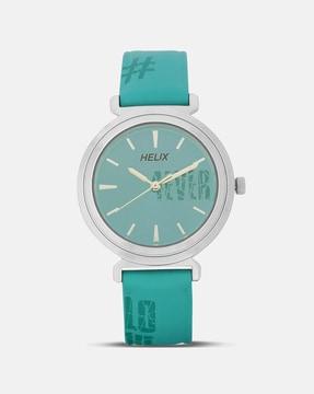 women tw045hl01 analogue wrist watch with leather strap