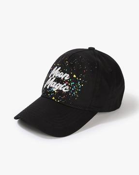 women typographic embroidered baseball cap