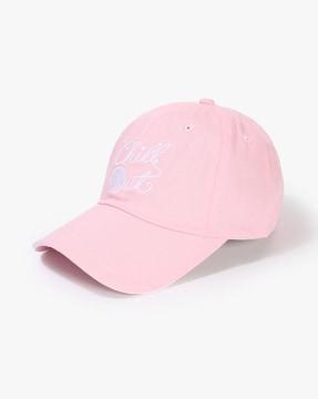 women typographic embroidered baseball cap