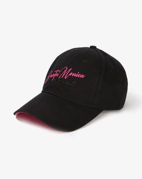 women typographic print baseball cap