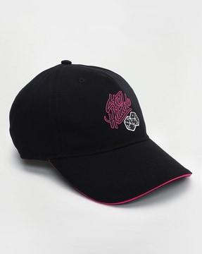 women typographic print baseball cap