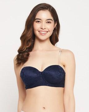 women under-wired half-coverage balconette bra