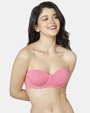 women under-wired strapless bra