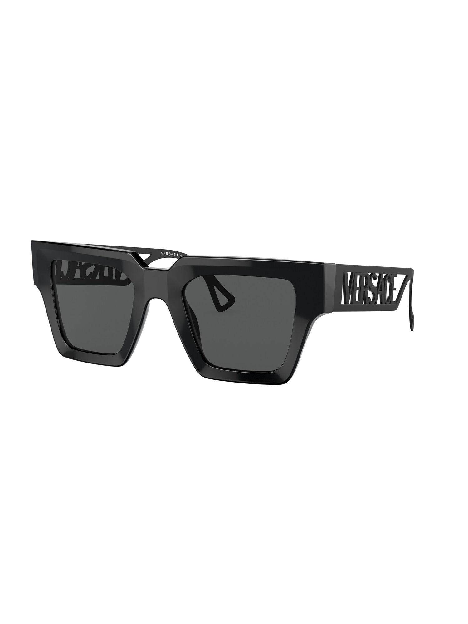 women uv protected grey lens square sunglasses - 0ve443153808750 (50)