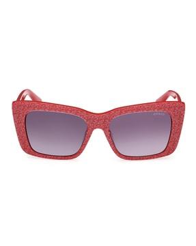 women uv-protected rectangular sunglasses-gus78905566bsg