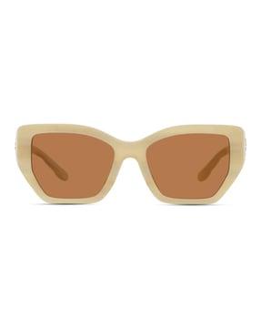 women uv-protected round sunglasses-0ty7187u