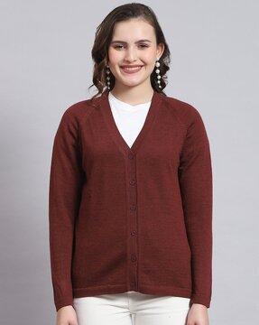 women v-neck cardigan