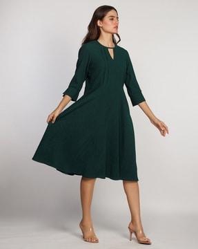 women v-neck sheath dress