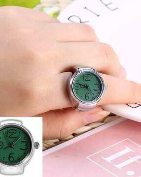 women watch-design stretchable ring