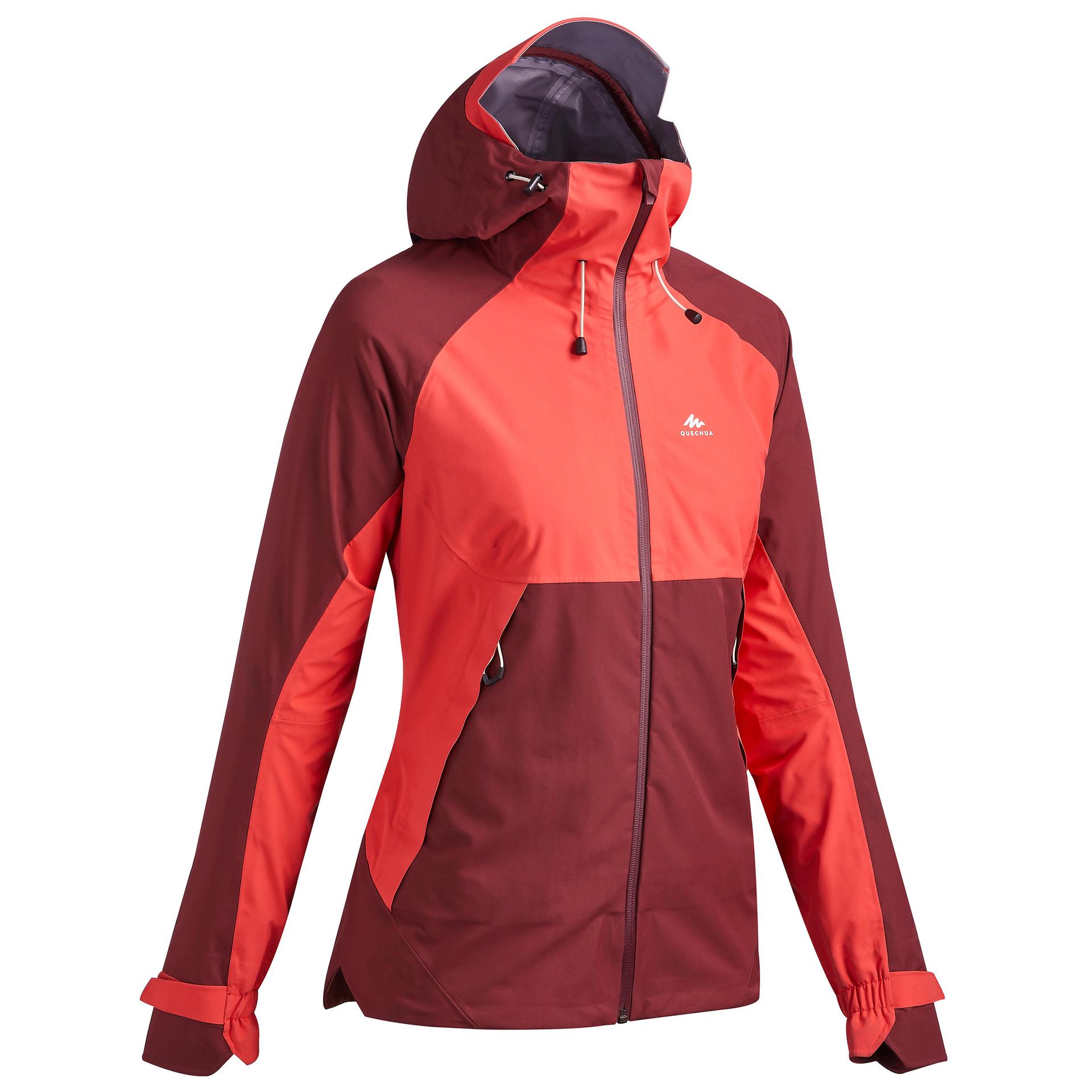 women waterproof mountain walking jacket - mh500