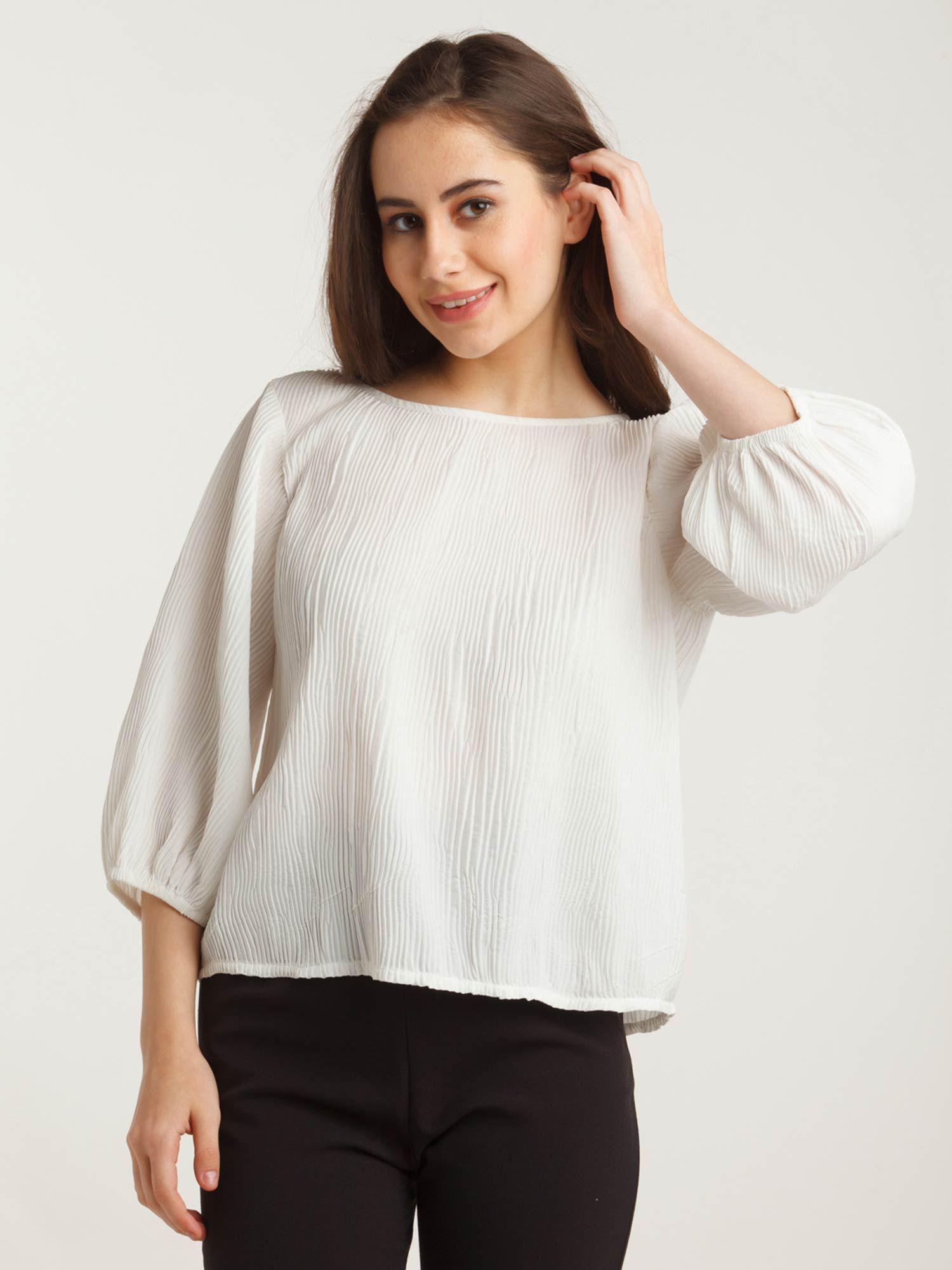 women white amyra round neck top