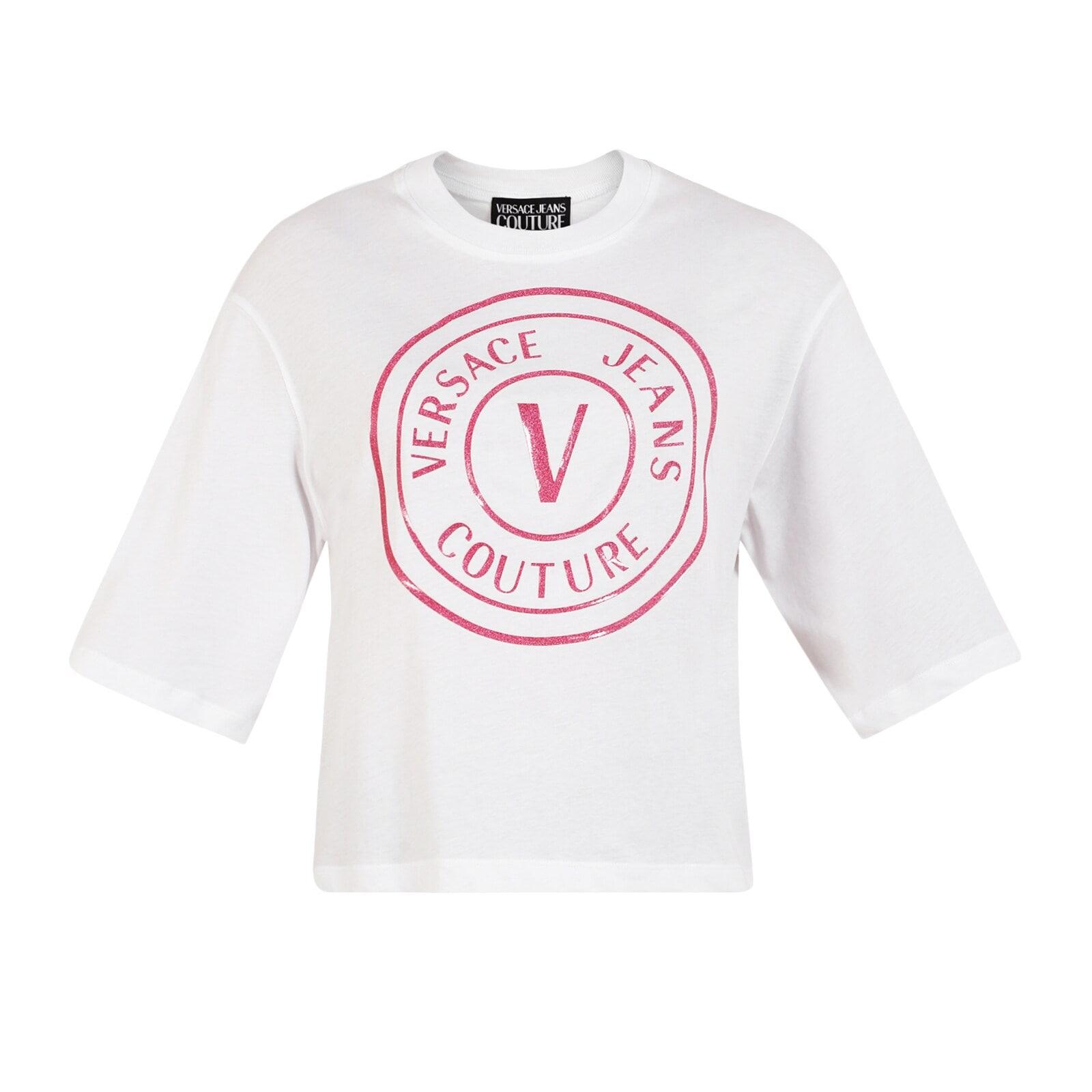 women white big center vjc emblem t-shirt