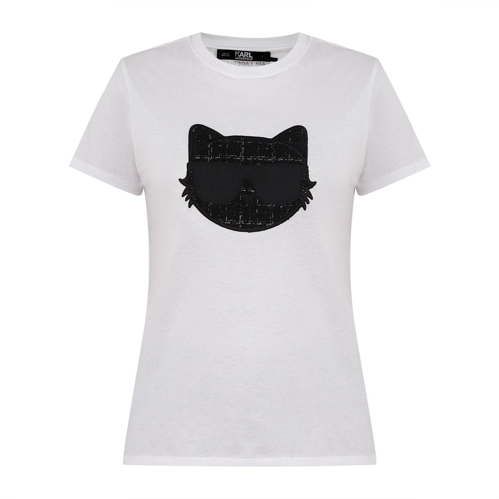 women white boucle choupette t-shirt