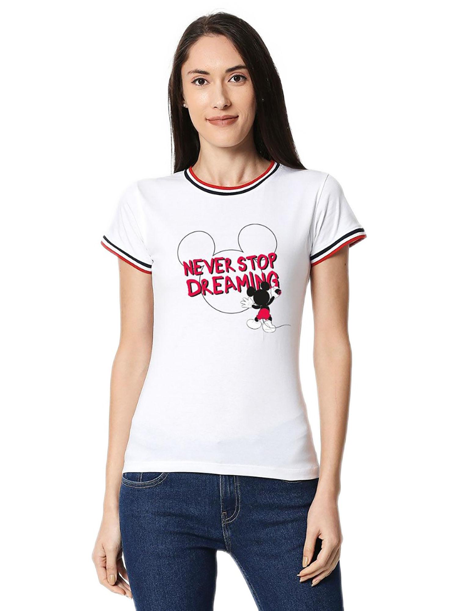 women white character printed t-shirt