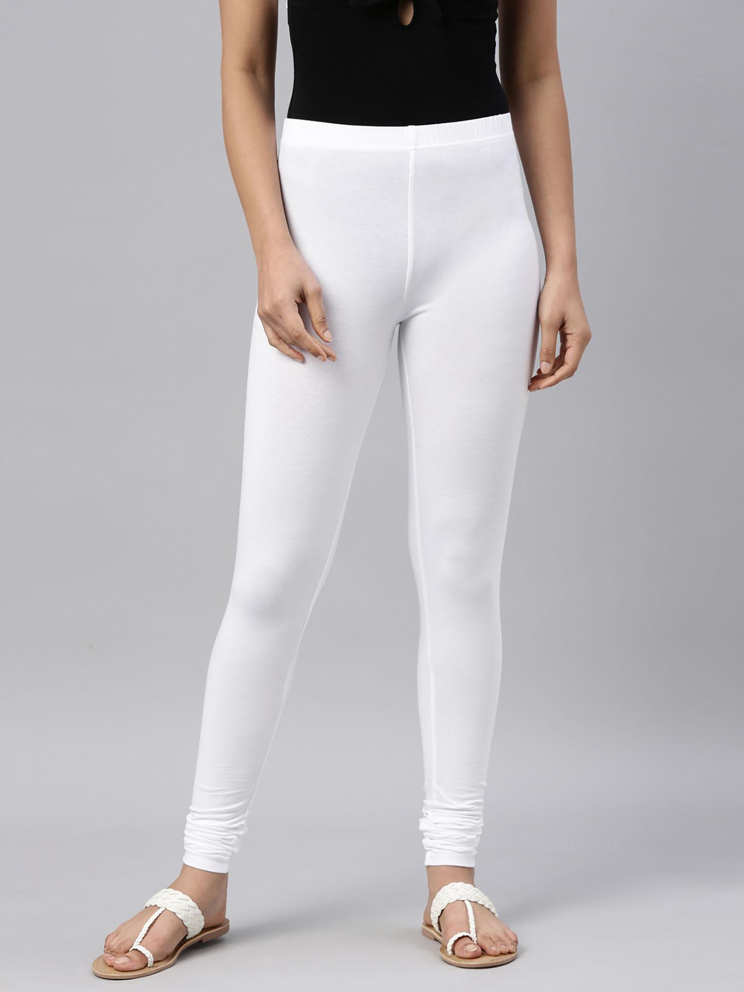 women white cotton churidar leggings