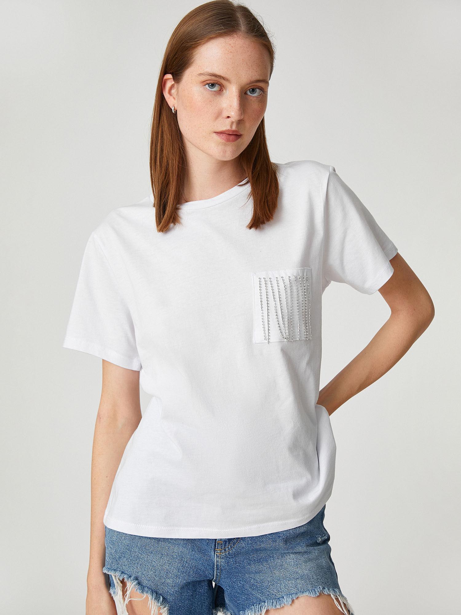 women white detailing comfortable t-shirt