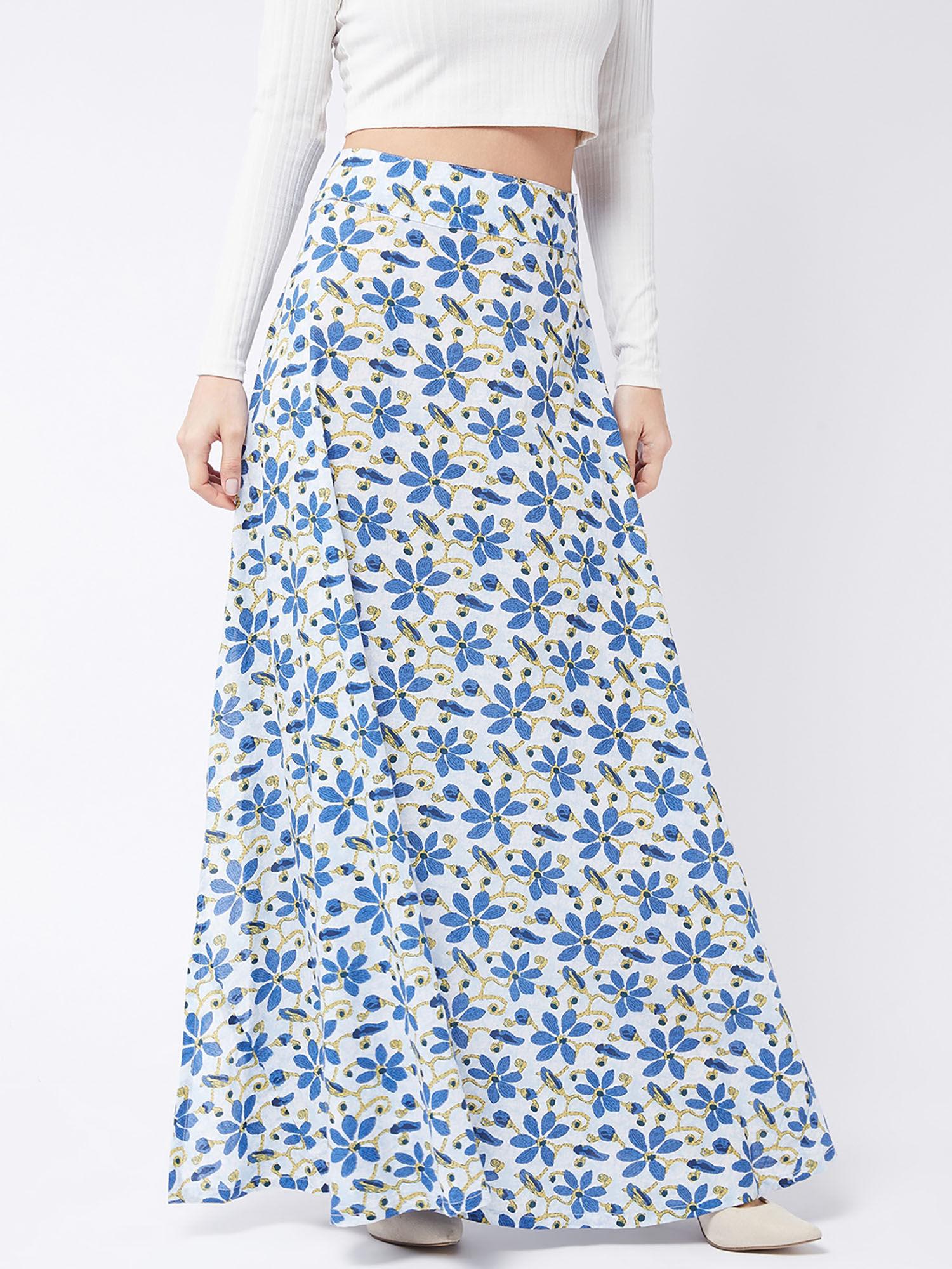 women white floral skirt