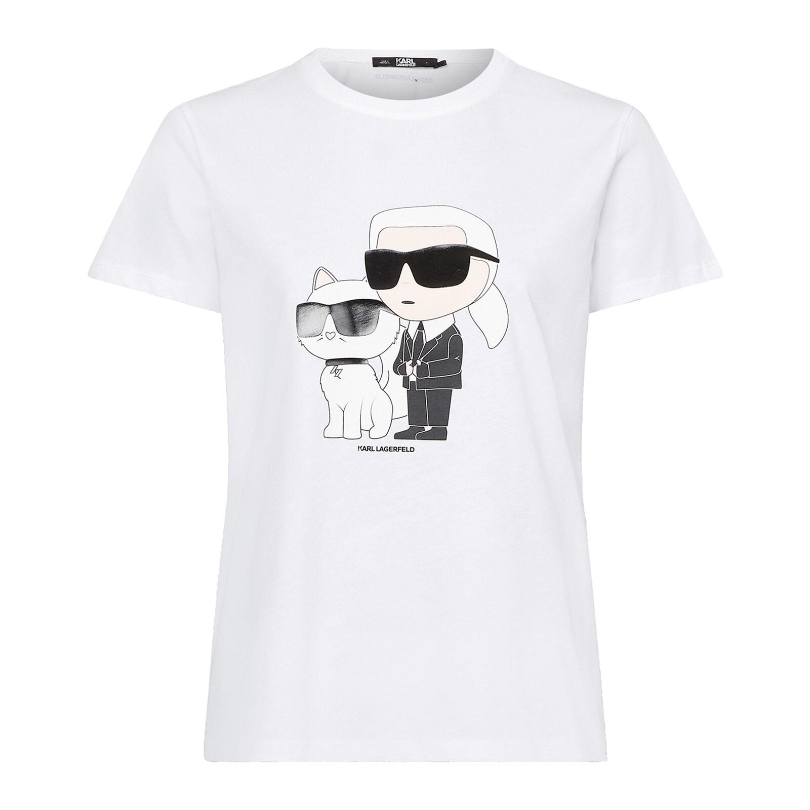 women white ikonik karl & choupette t-shirt