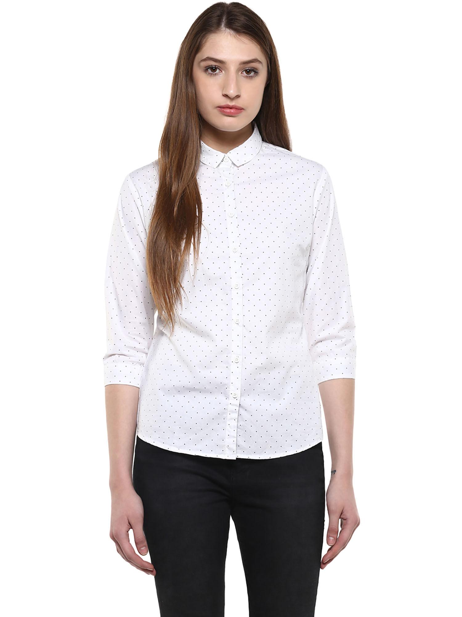 women white printed shirt