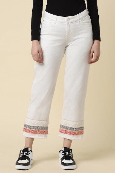 women white regular fit dark wash jeans