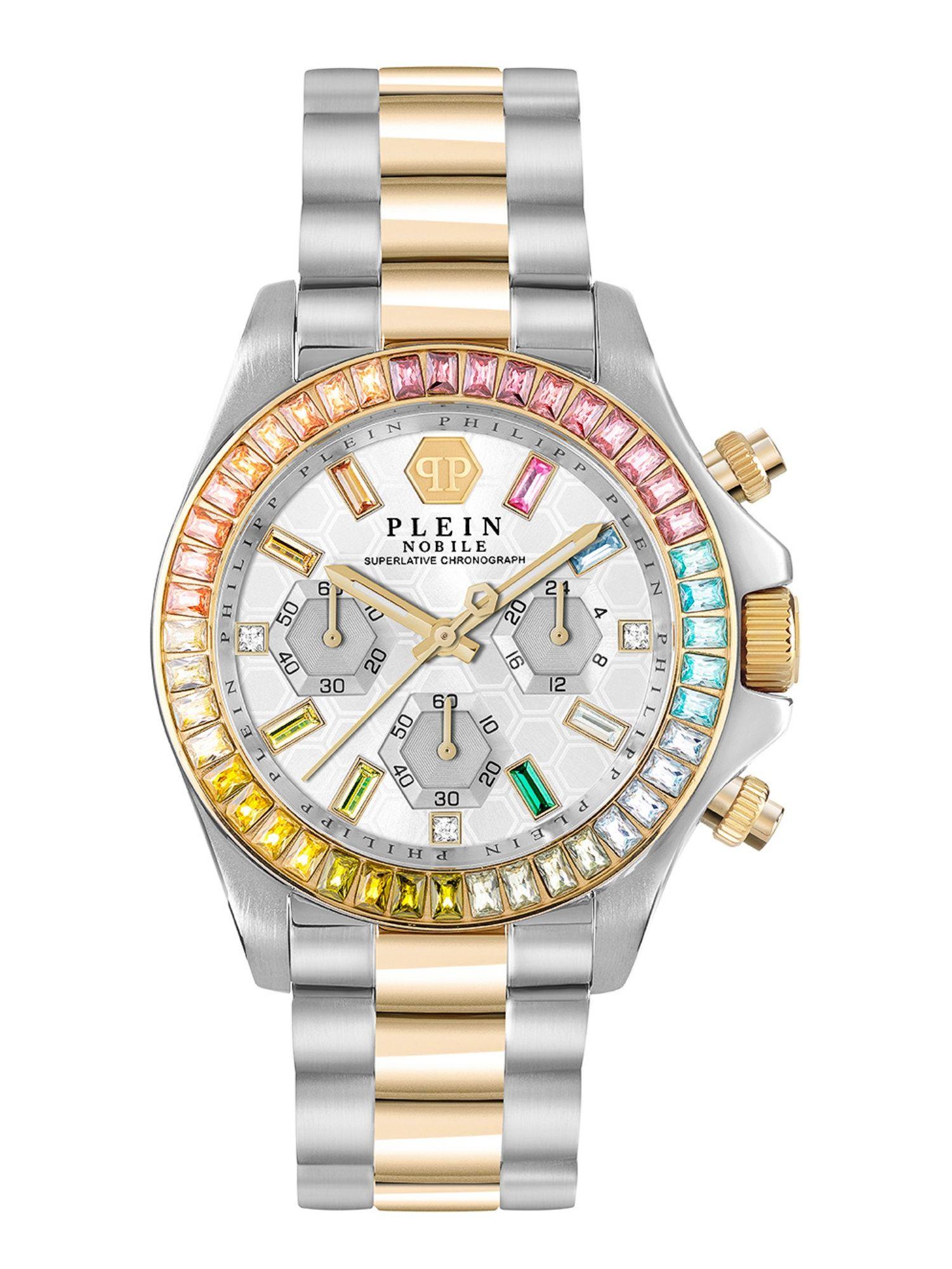 women white round analog stainless steel dial watch-pwsba0523 (m)