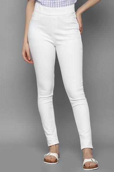 women white skinny fit dark wash jeans