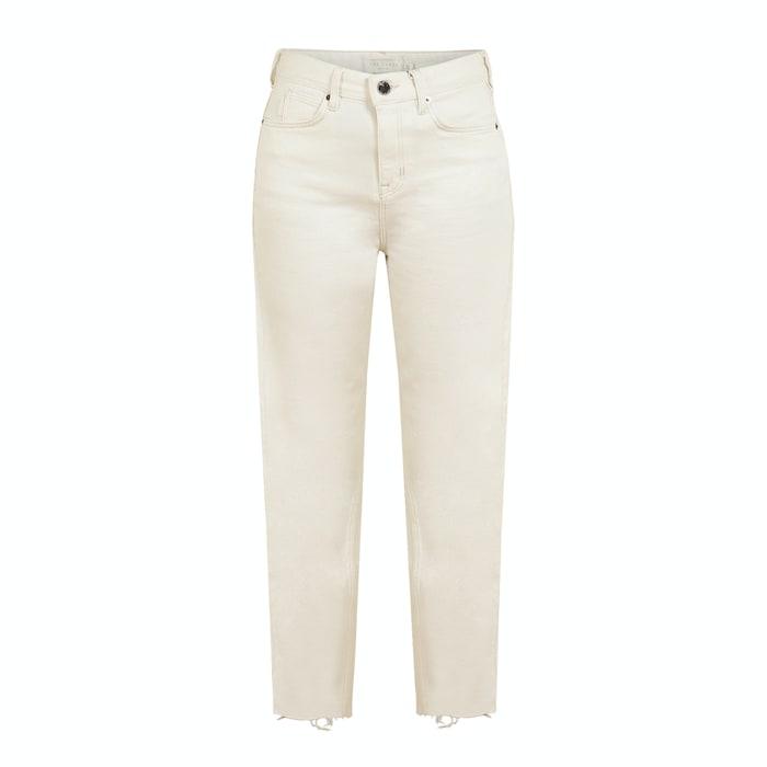 women white solid straight-legs jeans