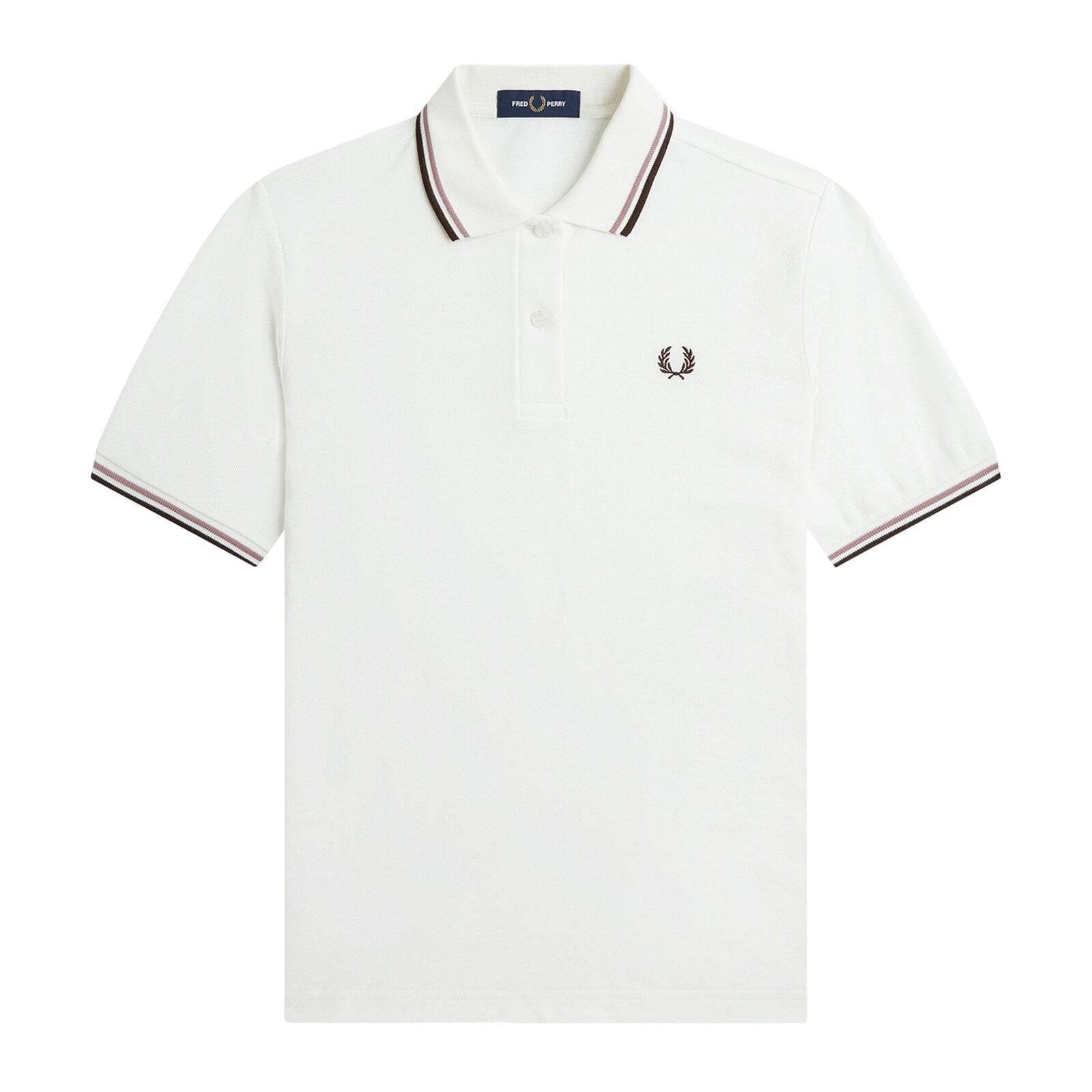 women white solid twin-tipped polo