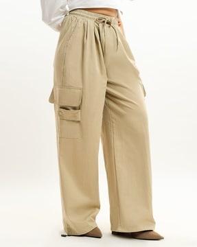 women wide-leg cargo pants