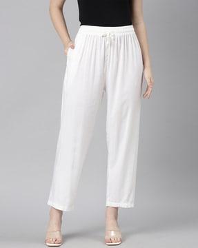 women wide-leg palazzos with insert pockets