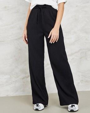 women wide leg pants with drawstring waist