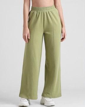 women wide track pants with elasticated waist