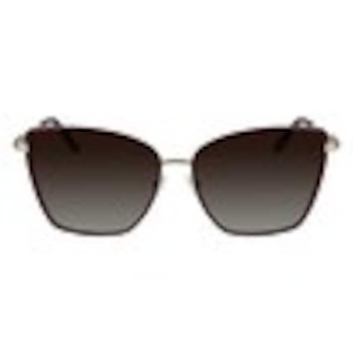 women wine cateye metal sunglass